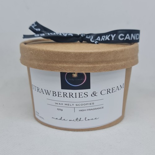 WAX MELT STRAWBERRIES & CREAM SCOOPIES - 120g - Picture 5 of 5