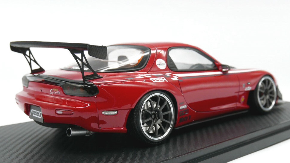 Mazda RX-7 (FD3S) FEED 魔王 Red 1:18 Ignition Model 1/18 Mazda RX-7 FD3S Feed Red Limited 140 Pcs