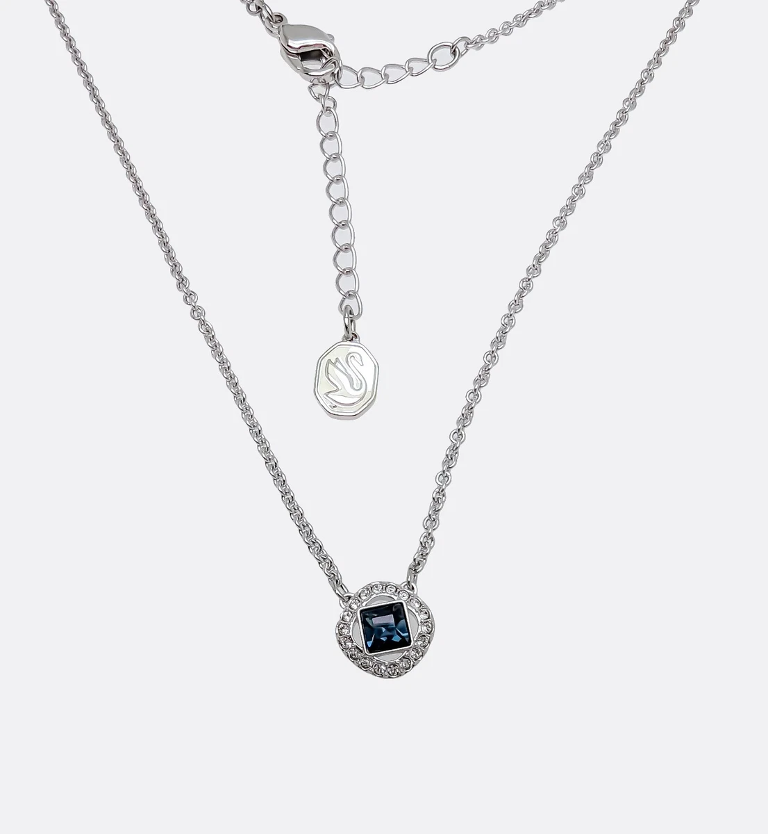 NEW Authentic SWAROVSKI Women s Pave Blue Angelic Pendant Necklace 5662142