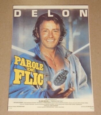 P postcard ALAIN DELON parole de cop very good condition