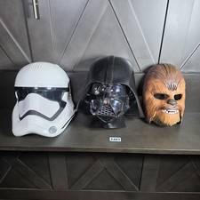 Star Wars Masks Darth Vadar, Chewbacca, Storm Trooper 3 Masks