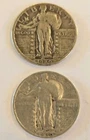 1929-S & 1930-S Standing Liberty Quarters - 90% Silver - Rare "S" Mint Pair