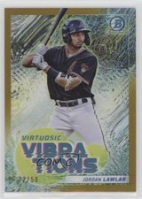 2022 Bowman Virtuosic Vibrations Gold Refractor 22/50 Jordan Lawlar #VV-16 09an