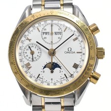Omega OMEGA Speedmaster Moonphase K18YG Bezel White Automatic Men's Watch