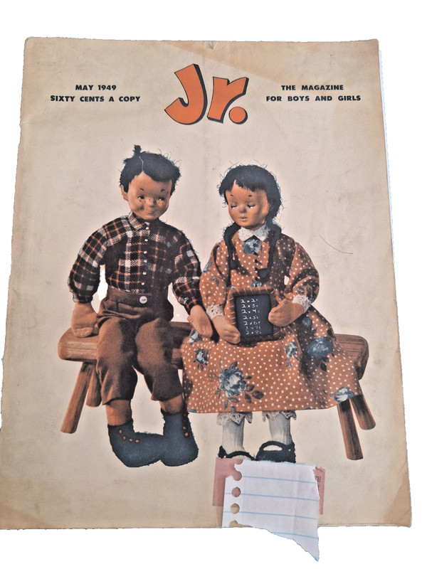 Vintage / Jr. The Magazine For Boys And Girls / retro activity and reading