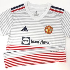 Adidas Manchester United 2021-22 Away Jersey Youth Size 22 XS 5/6 Striped