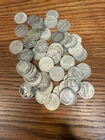 Silver Dime Roll of 50 Roosevelt and Mercury dimes.