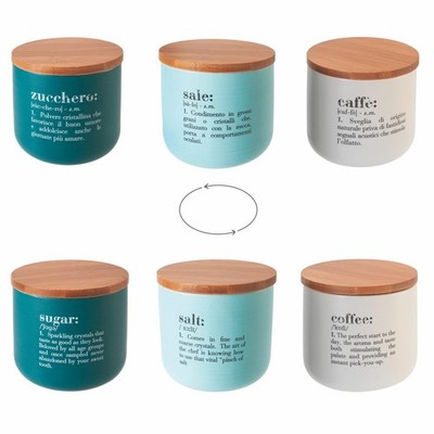 Victionary Set mit 3 Gläsern für Salz, Zucker und Kaffee, 500 ml aus Keramik,...