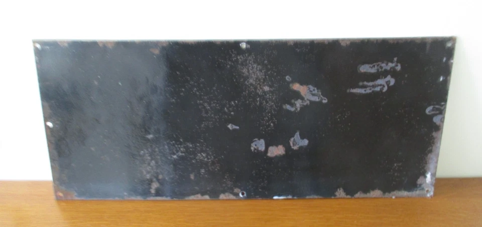 Ancienne et grande Plaque émaillée Bombée  COIFFEUR MESSIEURS ( 60cm x 25cm) - Photo 4/4