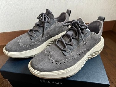NEW Cole Haan Men's Zerøgrand Gray Suede Oxford Wingtip Shoes Size 10.5M C37661