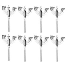 8 Pieces Drum Claw Hook with Screws and Tension Rods for Drum Repair4325