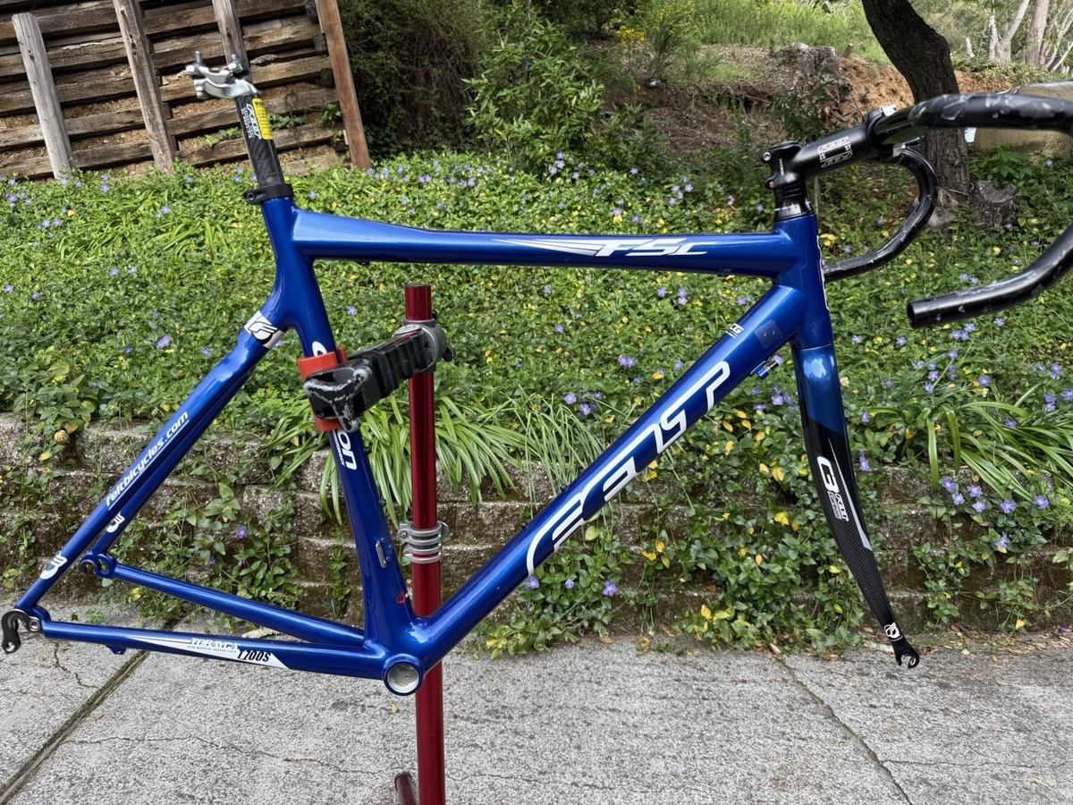 FELT F5C ロードバイク　チューブラータイヤ装着　2006年モデル 2006 Felt F5 F5C Carbon Road frame, Fork and Seatpost + Alum stem