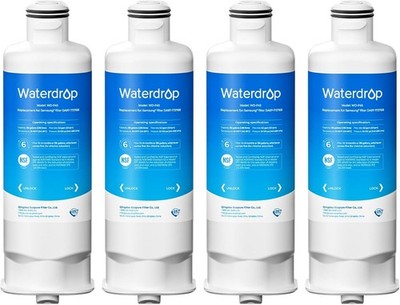 Waterdrop F45 Replacement for Samsung  HAF-QIN Refrigerator Water Filter, 4 pack