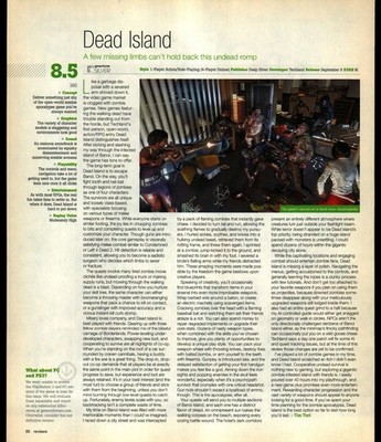 Dead Island Magazine Review Print Ad Zombie RPG Deep Silver 2011