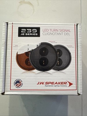 JW Speaker 239 J2 Series Led Turn Signals Clear - Jeep JK