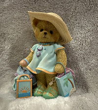 Enesco Cherished Teddies Myrtis Beach Club Exclusive Bear Figurine 2015 CT1501