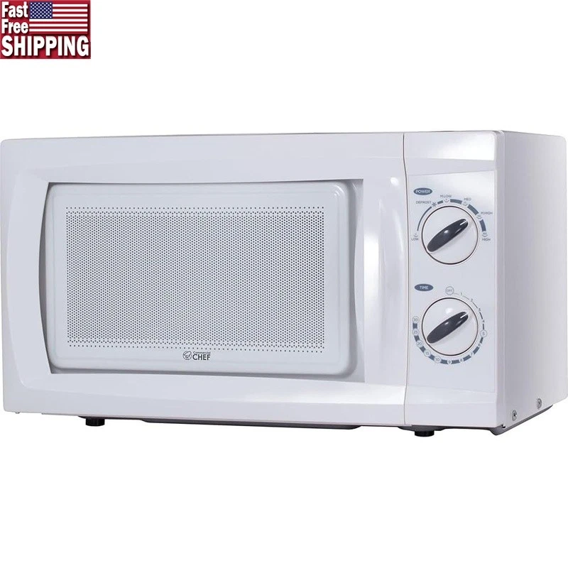 700W Countertop Microwave Oven 6 Power Levels Mechanical Timer Quick Heat New