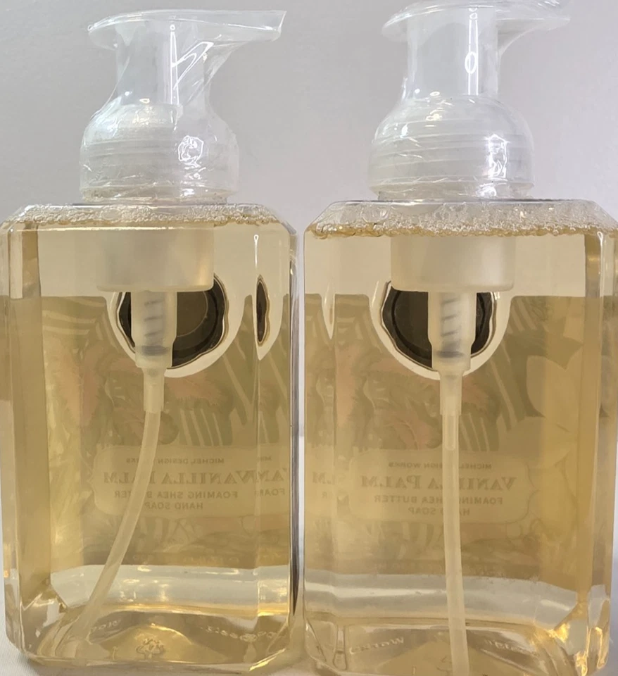 Michel Design Works пенящееся мыло для рук 17,8 жидких унций ванильная ладонь набор из 2 новых - Изображение 2 из 3