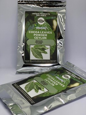 Organic Cocoa Leaf Powder | Premium Quality | Finely Milled- Pure 30g (1.06 oz)