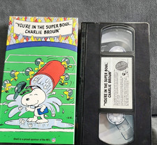Lee Mendelson/Bill Melendez VHS You're In The Super Bowl Charlie Brown NTSC Ani…
