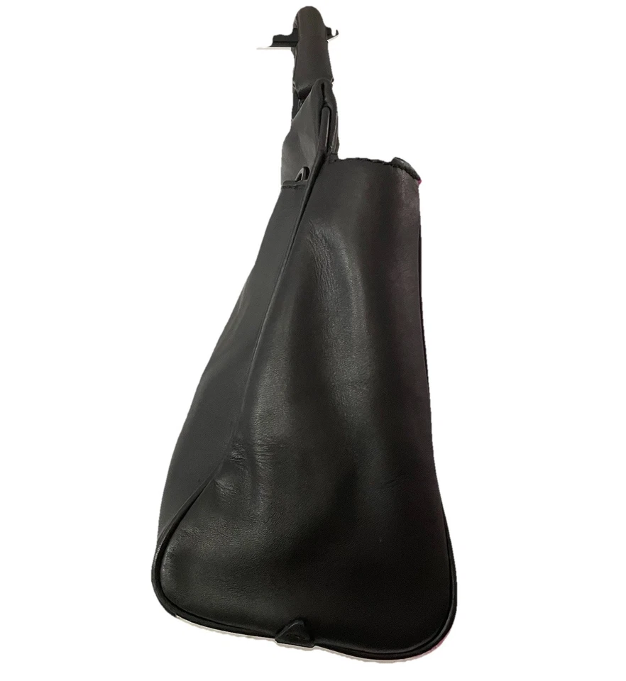 3.1 Phillip Lim Small RYDER Satchel REAL Pink Calf Hair/Black Leather Bag Purse - Image 4 of 4