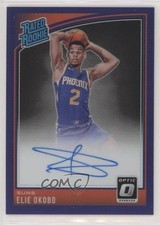 2018 Donruss Optic Rated Rookie Purple Prizm Signatures Elie Okobo #159 Auto 8cl