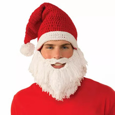 Knit Santa Hat and Beard