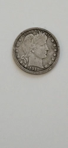 1912-S HIGHER GRADE BARBER QUARTER FULL LIBERTY
