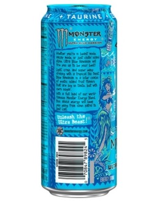 羅本製所COPIAPOA MONSTER Blue Skinned Hybrid 12 Pack) Monster Energy Ultra Blue Hawaiian ZeroSugar, 16oz can