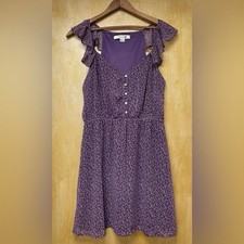Vintage Y2K Forever 21 purple floral dress size Medium