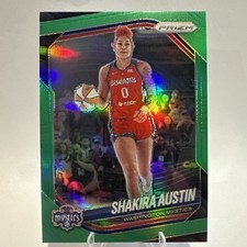 SHAKIRA AUSTIN 2025 Panini Prizm WNBA #81 Green Prizm Mystics