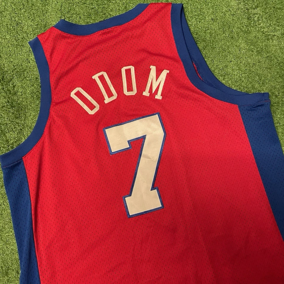 Винтажная футболка Y2K Nike Team красная Los Angeles LA Clippers Lamar Odom размер: XL - Изображение 2 из 4