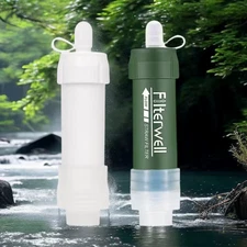 Filterwell Mini Emergency Water Filter Straw for Outdoor Survival and Travel