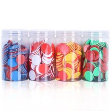 100 Pieces Math Counters for Kids Two Color Counters with Storage Bucket Bingo