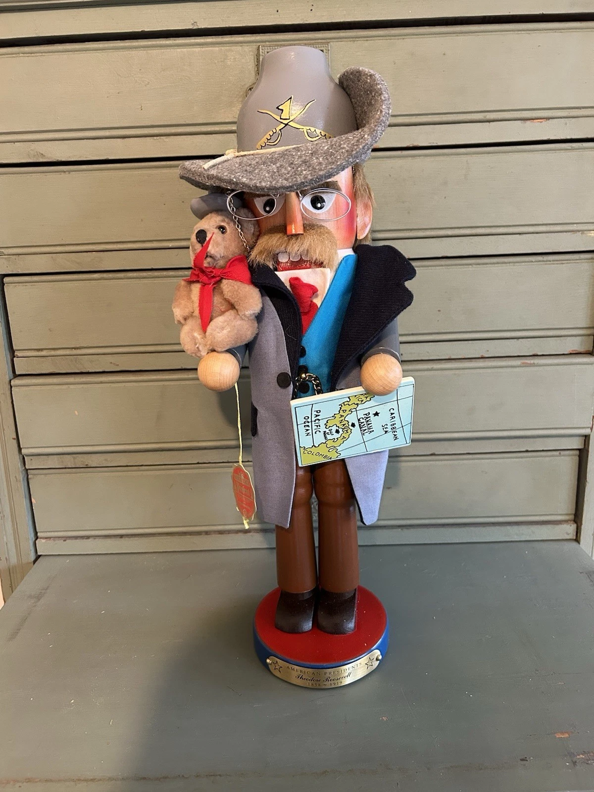 STEINBACH Theodore Roosevelt 17” Nutcracker New in Box with Hang Tag