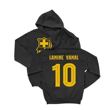 Lamine Yamal 10 Jersey Style Barcelona - Soccer Fans Unisex Hooded Sweatshirt