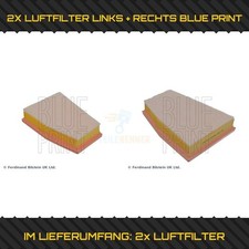 2X BLUE PRINT LUFTFILTER LINKS + RECHTS VORNE FÜR AUDI - VW