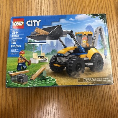LEGO 60385 City Construction Digger Set New & Sealed Retired Box Damaged Backhoe