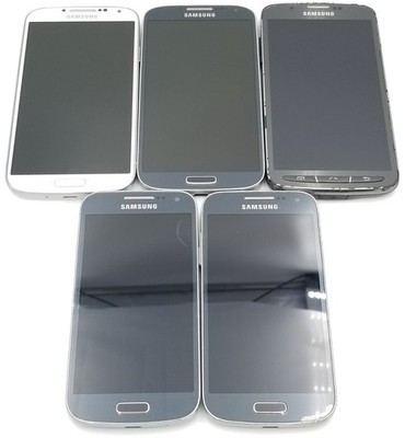 LOT OF 5 - Samsung Galaxy S4/Mini/Active (I337/I257) 16GB - AT&T - UNTESTED