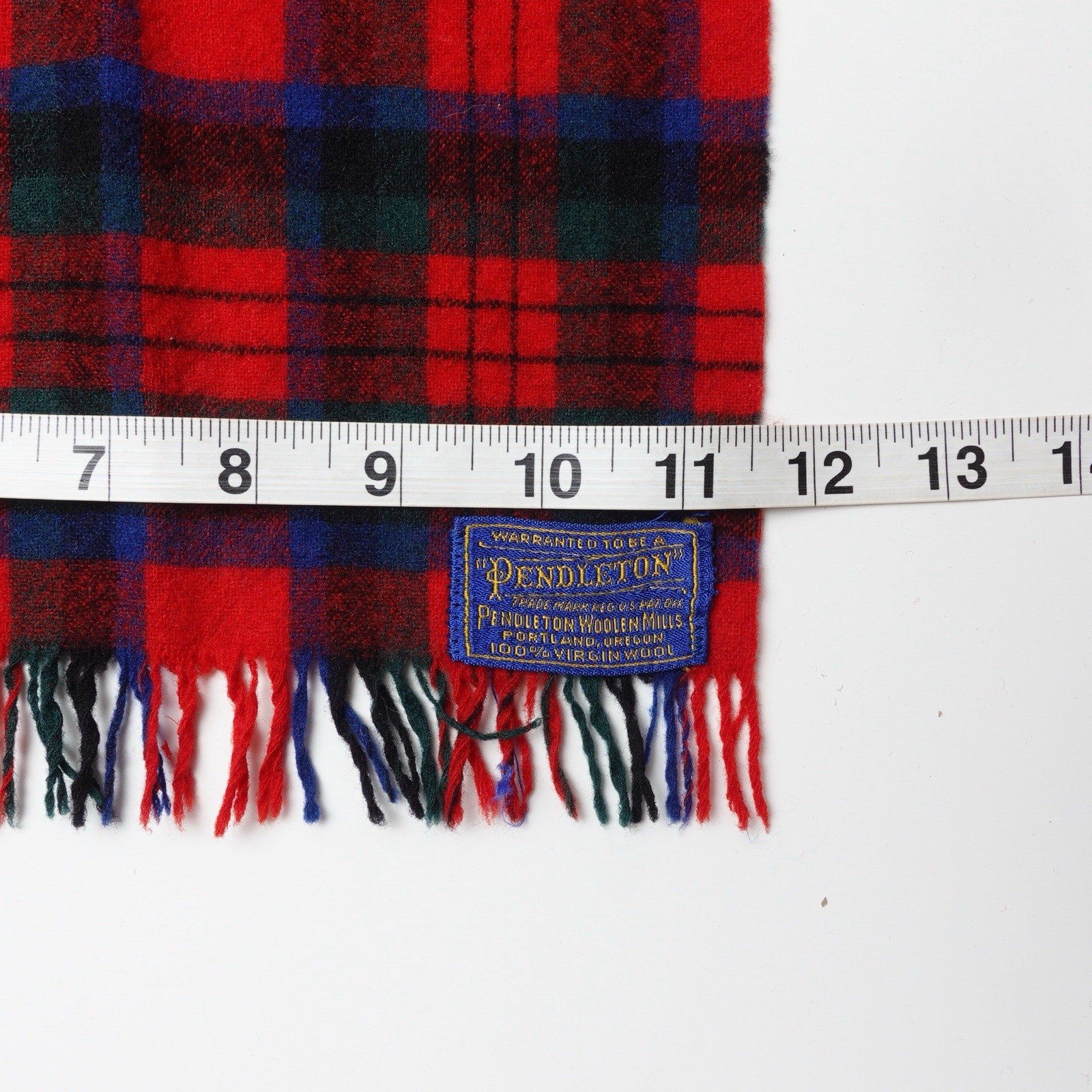 Vintage Pendleton Authentic Red Plaid Tartan Wool… - image 7