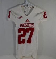 2013 Indiana Hoosiers #27 Game Used White Jersey Nameplate Removed M DP14029