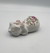 Vintage AVON Ceramic "Pomander Pig Potpourri Holder" by Ceramarte Brazil 1978