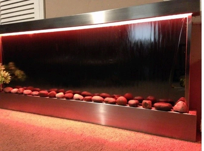 Indoor Water Fountain Steel,Mirror. Glass, Color Lights Remote Ctrl - Image 3 of 3