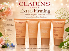 CLARINS EXTRA-FIRMING DAY NIGHT CREAM 0.5 OZ EACH X 4 2 OZ NEW SEALED