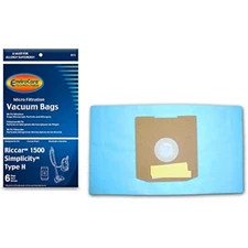 Replacement vacuum cleaner bags designed to fit riccar simplicity type