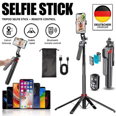 Smartphone Selfie Stick Bluetooth Wireless Stativ Teleskop Stange Für Handy DHL