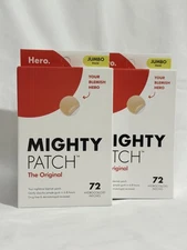 2 Pack -  MIGHTY PATCH Hero Cosmetics - Original, Pack of 72 Pimple Patches