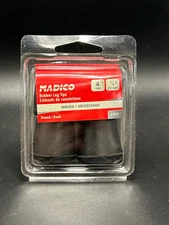 Madico Rubber Leg Tips 4 Pack 7/8" Black NEW