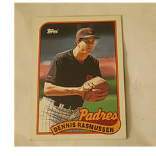 Topps 1989 Dennis Rasmussen #32 San Diego Padres Baseball Card Base Set MLB