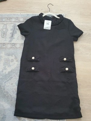 NWT Boutique Jackie Boucle Dress Black SzXS